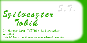 szilveszter tobik business card